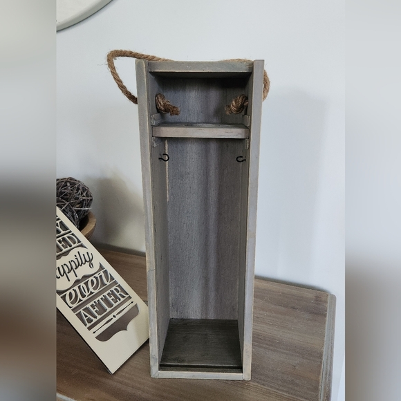 Decorative Wedding Wine Bottle Box – Demdaco Wooden Lanern Keepsake marriage💍🍷 - Picture 11 of 16